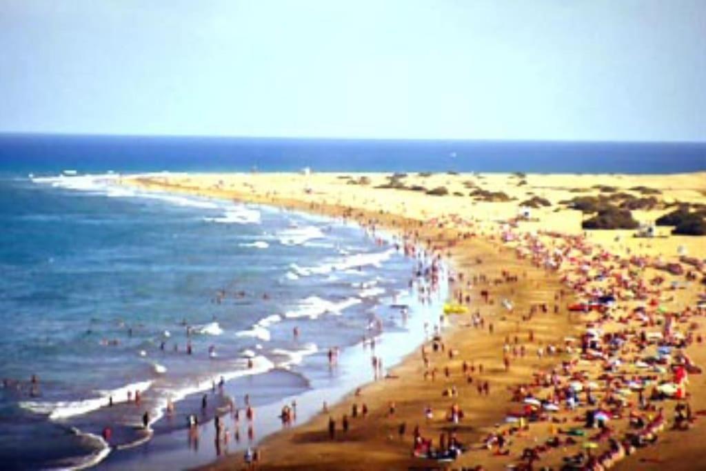 Traumhafte Wohnung Mit Panoramablick Und Pool Playa del Inglés Zewnętrze zdjęcie